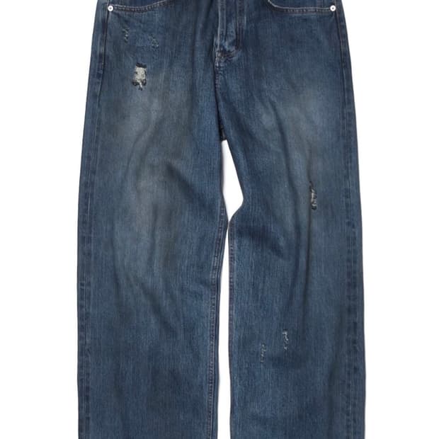 3구매) 해칭룸 셀비지 데님 더스티 블루 3