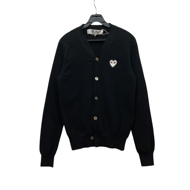 CDG PLAY Heart Patch Cardigan