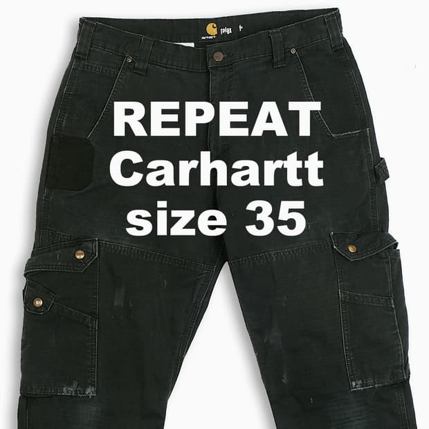 빈티지 칼하트 카고 워크 팬츠 루즈핏 35 인치 CH3423601