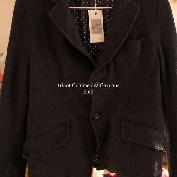 Comme des Garcons 도트 자켓