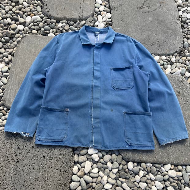 FADED VINTAGE WASHING DENIM 프렌치워크자켓