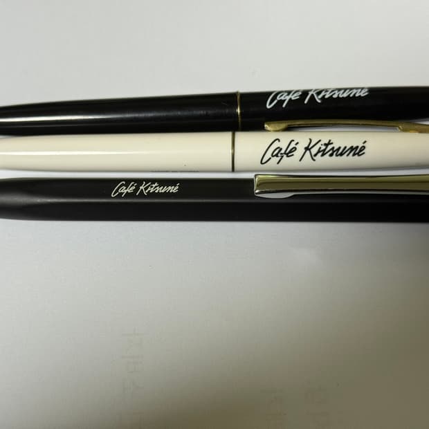 카페 키츠네(Maison Kitsuné) 볼펜 3종 세트