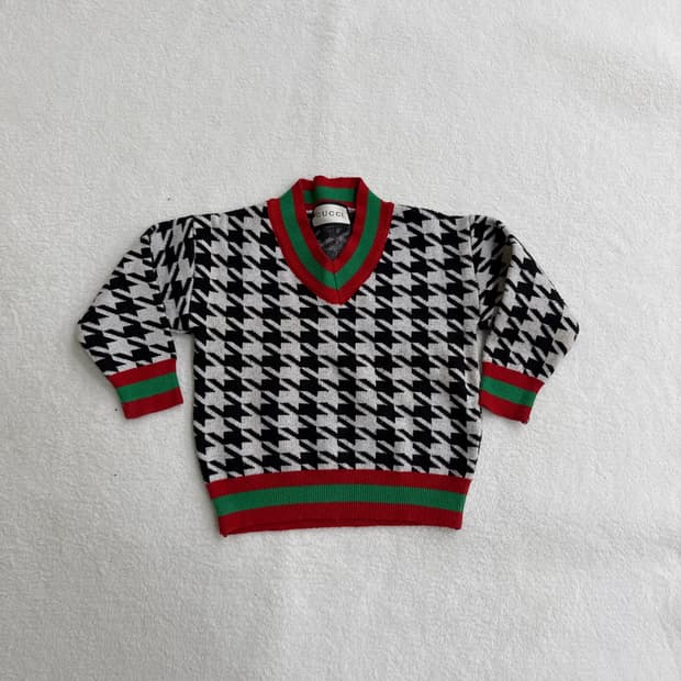 실측확인 고급로고 키즈 니트 스웨트 0313T