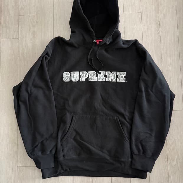 supreme 22ss 레이스 후드 L