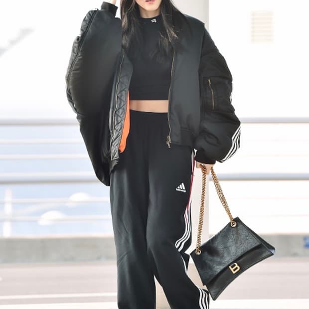 [S]발렌시아가×아디다스 배기 스웻팬츠