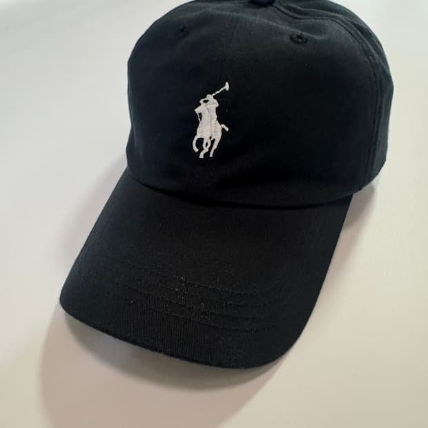 (새택)폴로 블랙 볼캡 모자