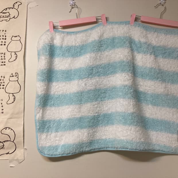 리락쿠마 스프라이트 부들 담요