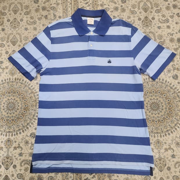 브룩스브라더스  스트라이프  폴로티 M