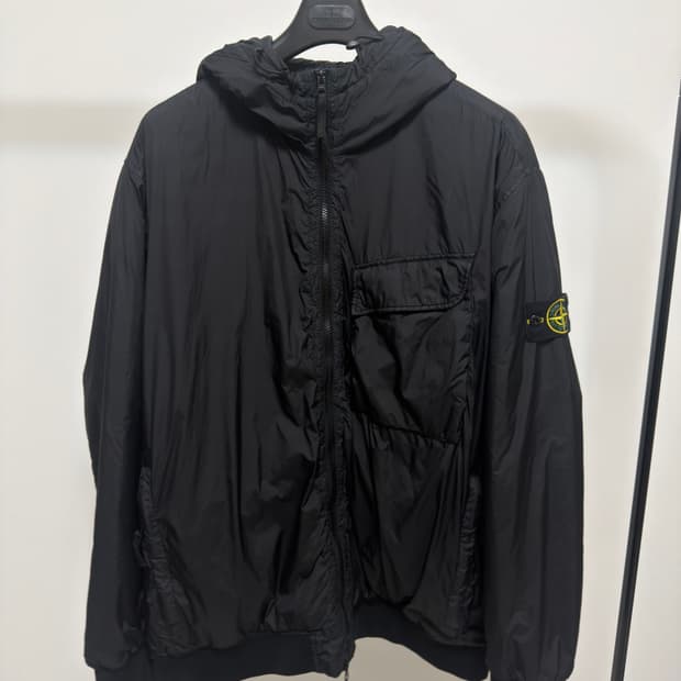 [3XL] 스톤아일랜드 크링클랩스 프리마로프트 패딩 블랙