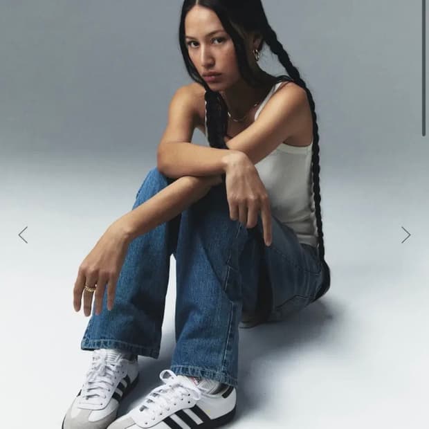 글로니 미드라이즈 데님 청바지 M사이즈