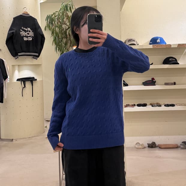 폴로 랄프 로렌 케이블 니트 스웨터 U538