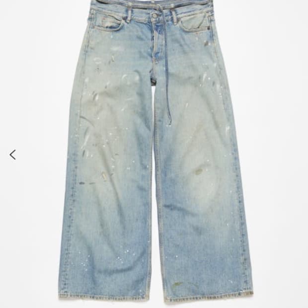 새상품 아크네 스튜디오 라이트 블루 데님 팬츠