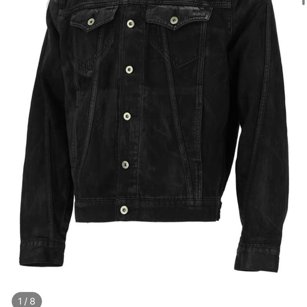 구매) bordr WAXED DENIM JACKET (BLACK) 1