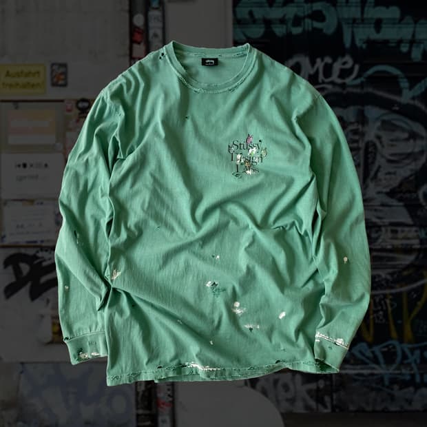 스투시 디스트로이드 페인팅 롱슬리브