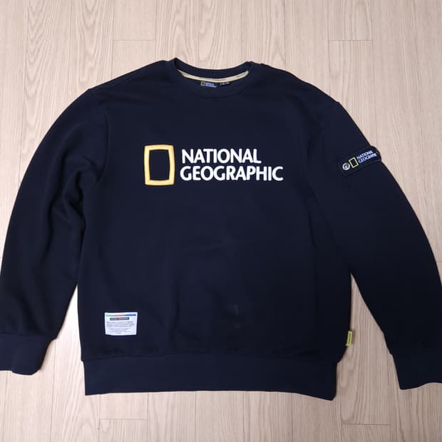 내셔널지오그래픽 해드로 빅로고 기모 맨투맨, 스웻셔츠 XL