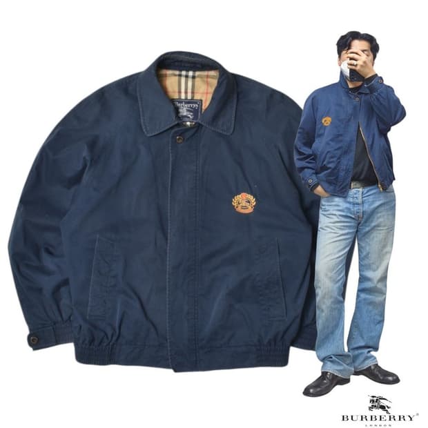 90S USA 버버리 블루종 자켓 S N1189