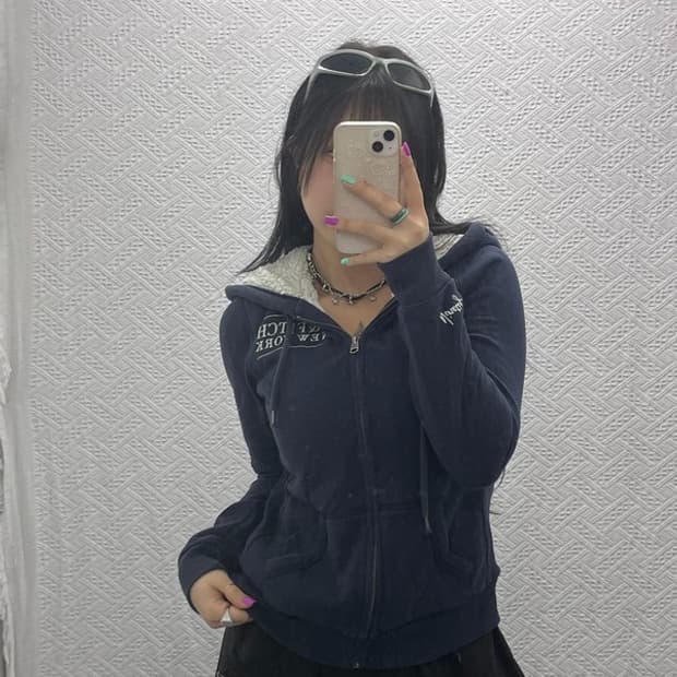 아베크롬비 Y2K 빈티지 양털 후드집업 M C06984