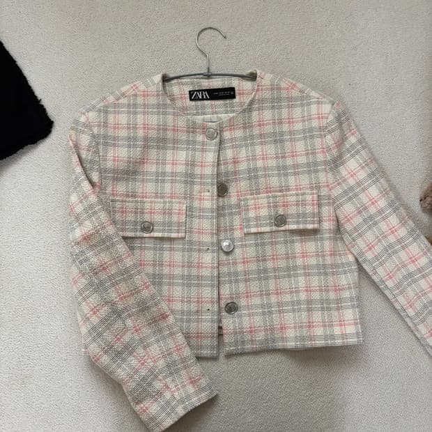 자라 트위드자켓