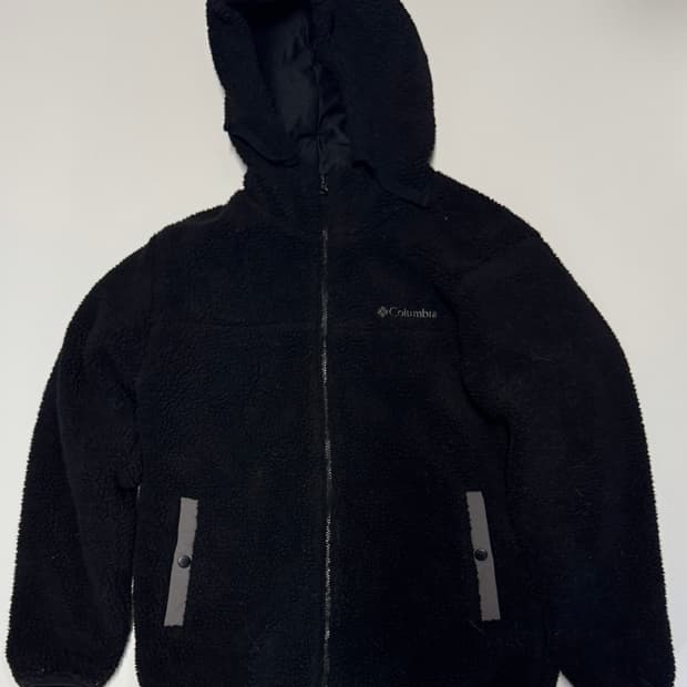컬럼비아 뽀글이 플리스 후리스 후드 자켓 M