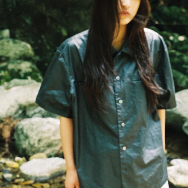 Lcbx waxed linen shirts black