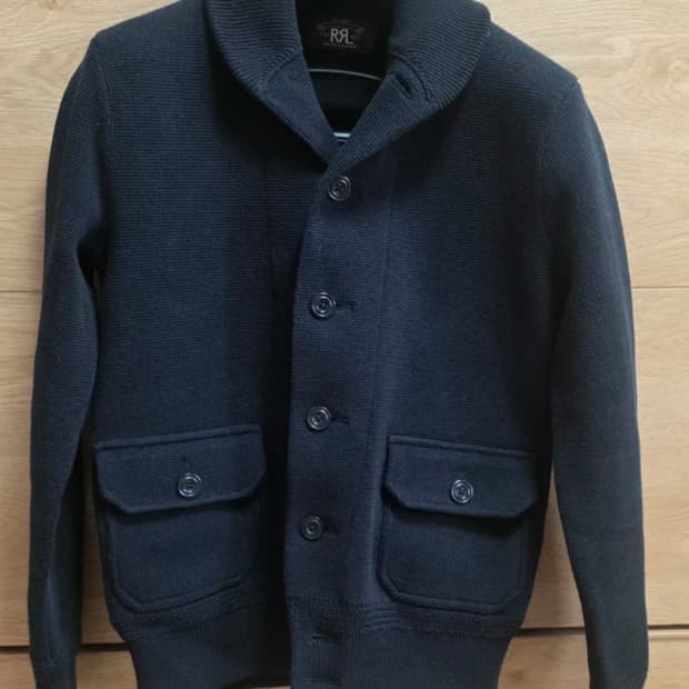 (새상품) rrl 더블알엘 숄카라 가디건 XS사이즈