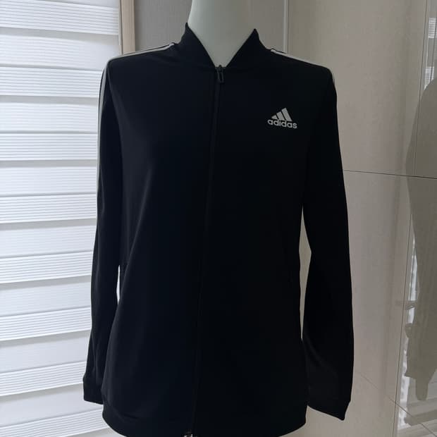 아디다스 블랙 삼선 트레이닝 상의 L