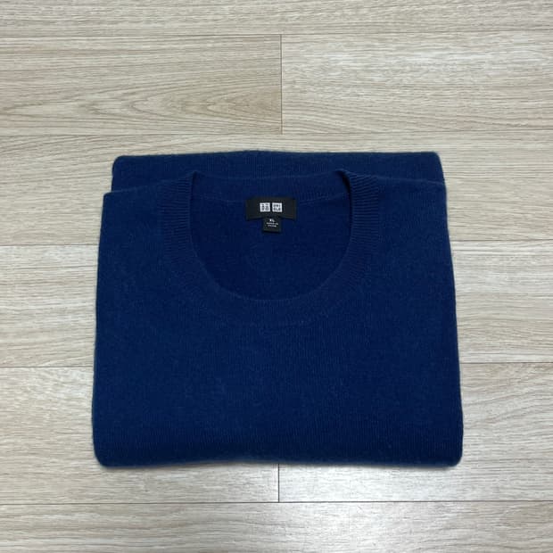 [XL] 유니클로 캐시미어 니트 스웨터 블루