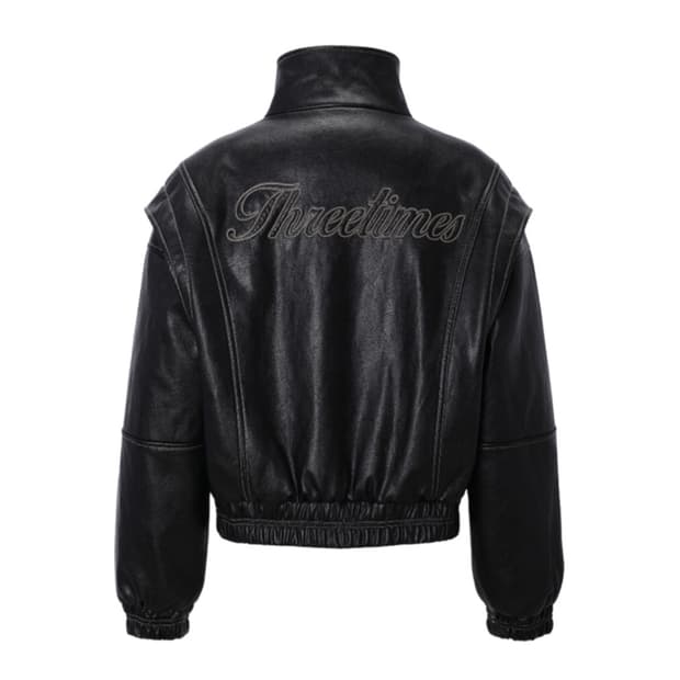 쓰리타임즈 카이 레더 자켓