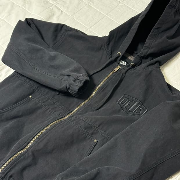 데우스 엑스 마키나 카펜터 후드 집업 자켓 블랙