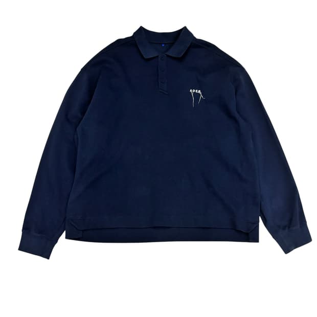 아더에러 네이비 니들 로고 폴로 셔츠