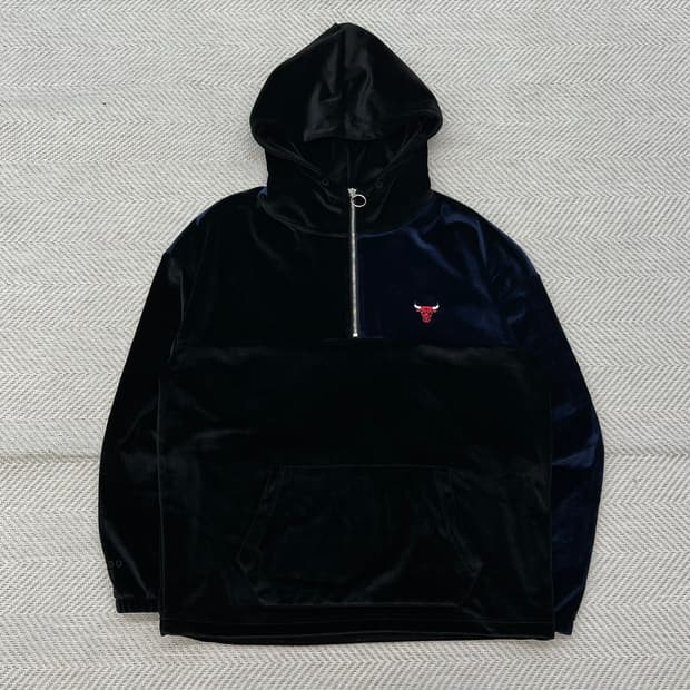 NBA 벨벳 반집업 후드티 r3021