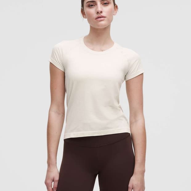 룰루레몬 스위프틀리 테크 숏슬리브 셔츠 2.0 웨이스트 렝스 2