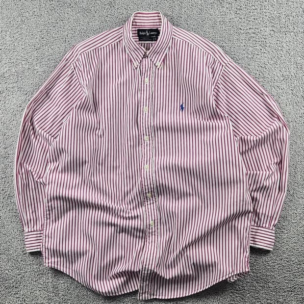 USA 폴로랄프로렌 스트라이프 패턴 셔츠 ( M ) / 11038