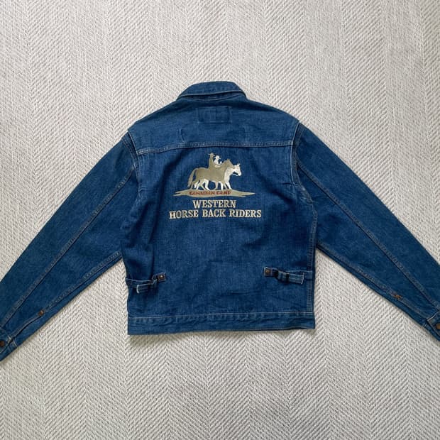랭글러 M649 웨스턴 horse oack riders 데님자켓 