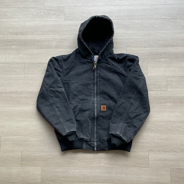 칼하트 j130 BLK 블랙 액티브 자켓 샌드스톤 carhartt