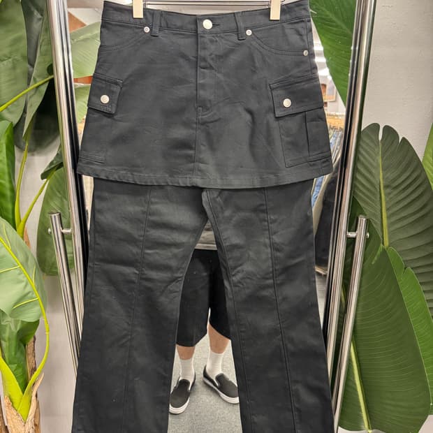 Japanese vintage 레이어드 스커트 팬츠