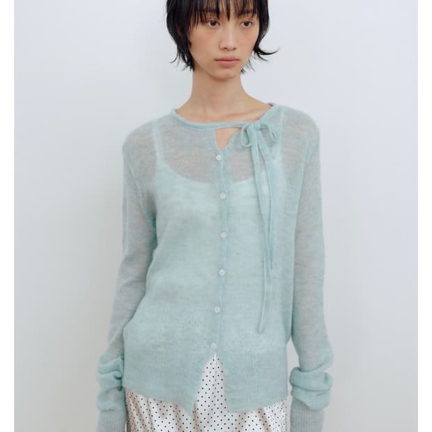 마조네 STRING CARDIGAN / MIMT