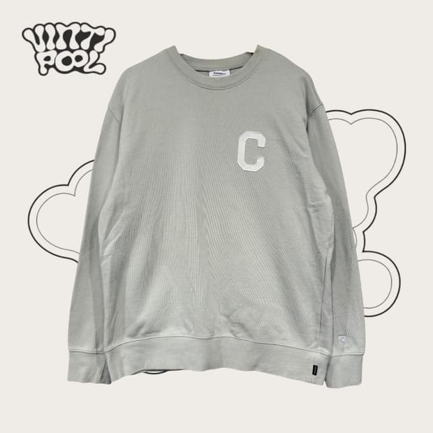 커버낫 C로고 맨투맨 티셔츠 XL 민트