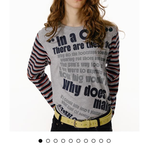 Think Swell Stripe L/S Tee Melange Gray
