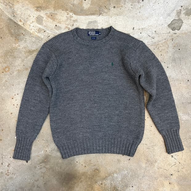 90s 폴로 울 헤비 니트