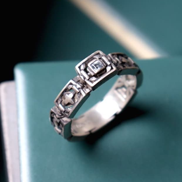 헤누 패턴링 반지 17호