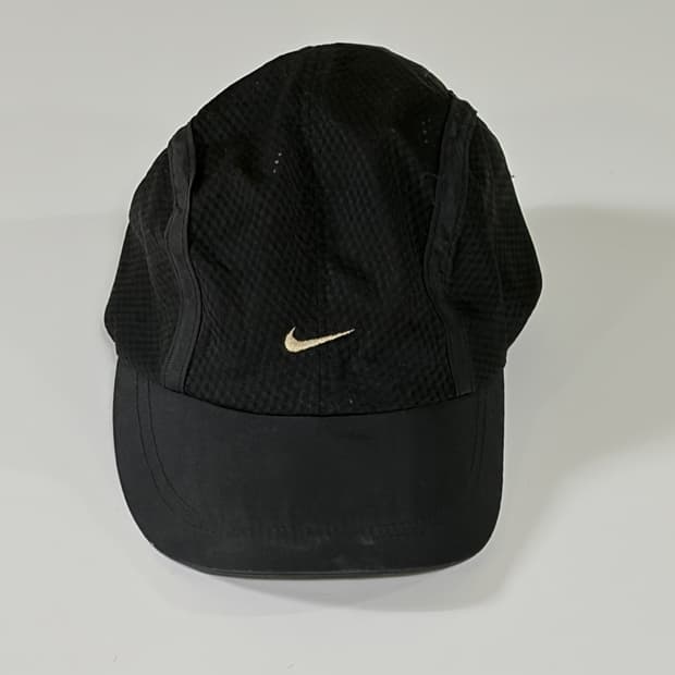 90s Nike (나이키) 빈티지 스몰 스우시 블랙 메쉬 볼캡
