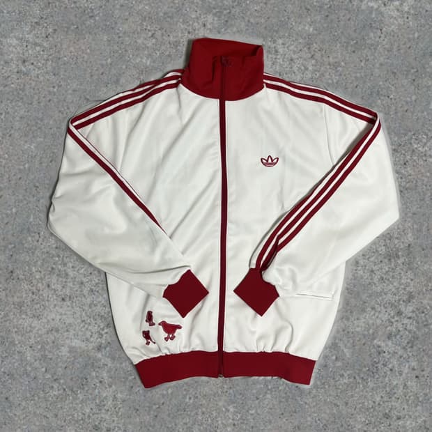 아디다스 도쿄 져지 화이트/레드 TOKYO 프린팅 M