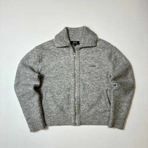 아페쎄 APC 22FW 알파카 울 카라 니트 가디건 PN8363