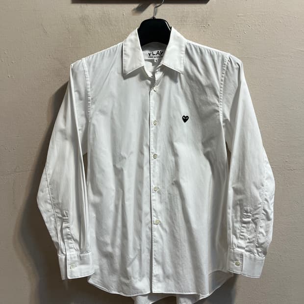 꼼데 가르송 화이트 셔츠