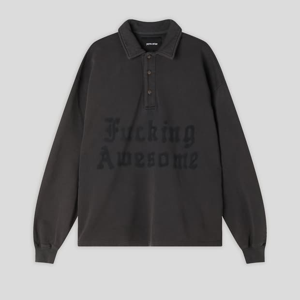 퍼킹어썸 블랙레터 럭비 다크 그레이