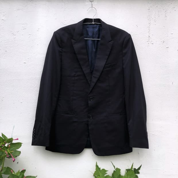 Dior Unifome Modern Peaked Lapel Blazer