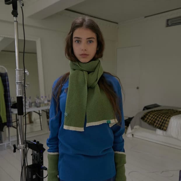 노컨텐츠 니트 머플러