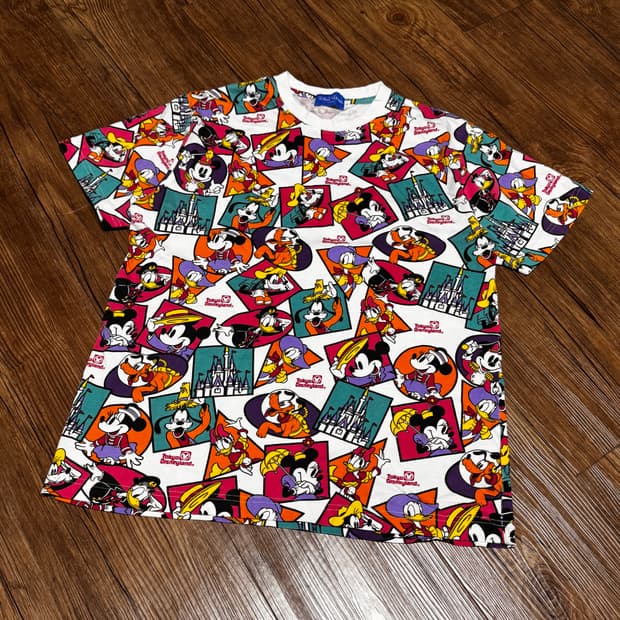 [L] 도쿄 디즈니랜드 리조트 리미티드 올 캐릭터 티셔츠