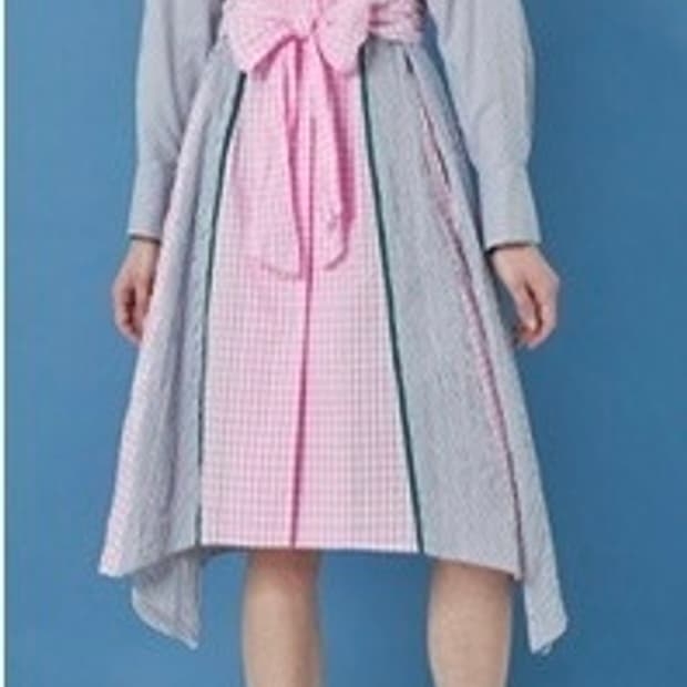 새) 오즈세컨 지지미 블럭원피스 